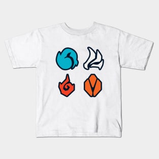 Elemental Dragons Kids T-Shirt